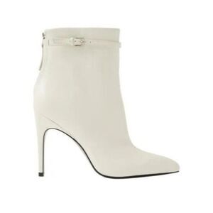 NEW Reiss Ashton White Leather Ankle Boots Women’s US 10.5 / EU 41
